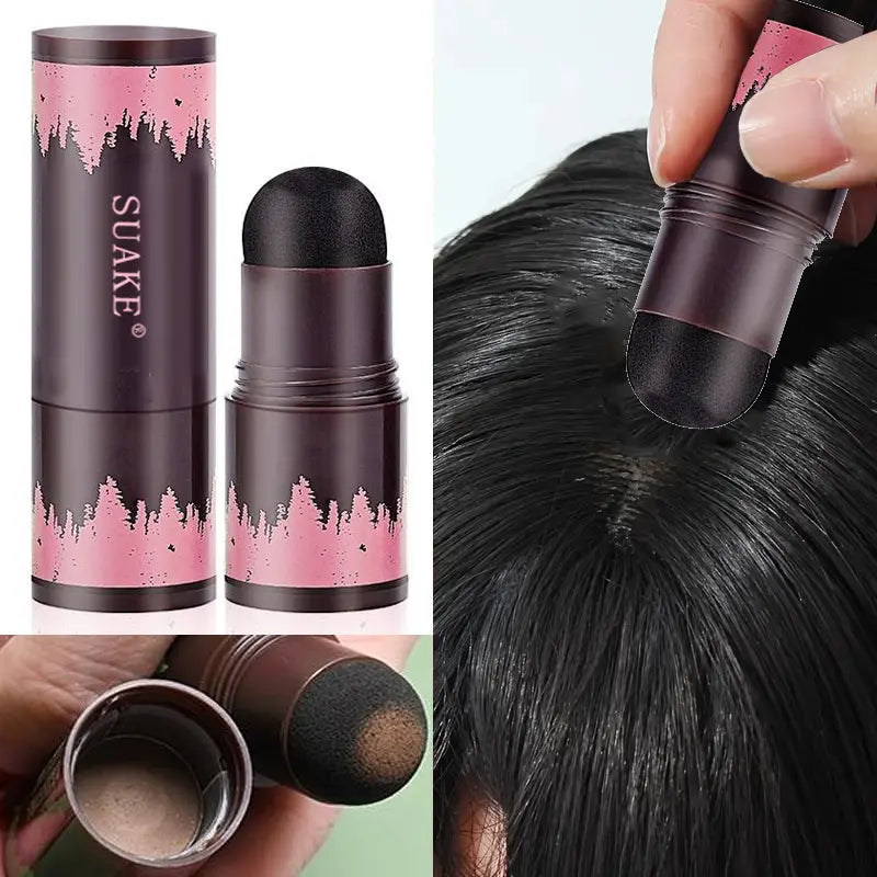 Two Colors of Hairline Concealer Powder, Hairline Shadow Powder, Natural Coverage, Waterproof and Sweat-Proof, Unisex, Suitable for People with Sparse Hair