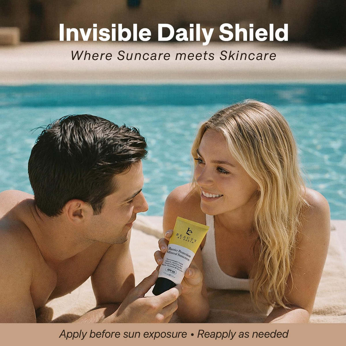 Mineral Sunscreen for Body SPF 50 – Reef Friendly Broad Spectrum Zinc Oxide, Made in USA with Organic & Natural Ingredients, Water Resistant 80 Min, Non Toxic Baby Sunblock for Kids, No White Cast