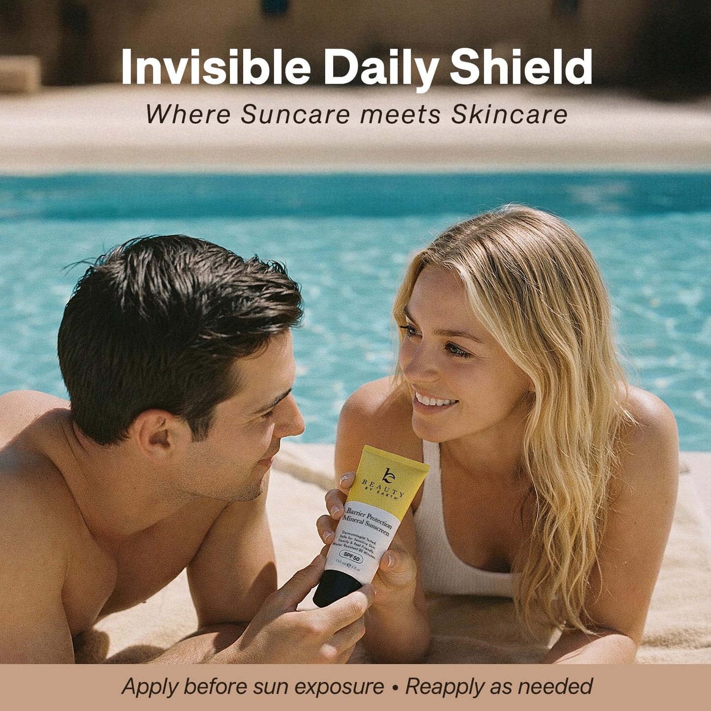 Mineral Sunscreen for Body SPF 50 – Reef Friendly Broad Spectrum Zinc Oxide, Made in USA with Organic & Natural Ingredients, Water Resistant 80 Min, Non Toxic Baby Sunblock for Kids, No White Cast