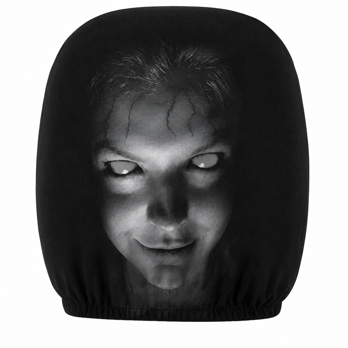 Skull Horror Car Headrest Covers – Universal Fit