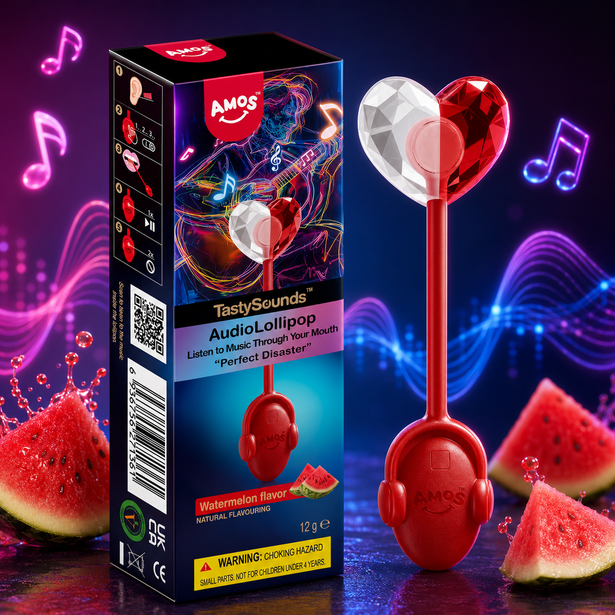 TastySounds - Music Lollipop Watermelon Flavor