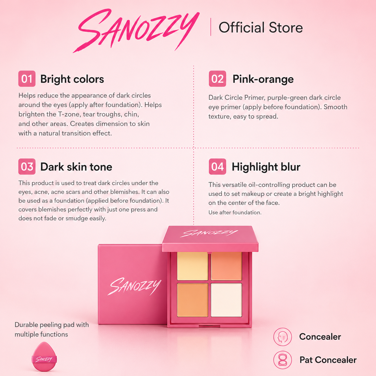 Color Correcting Concealer Palette
