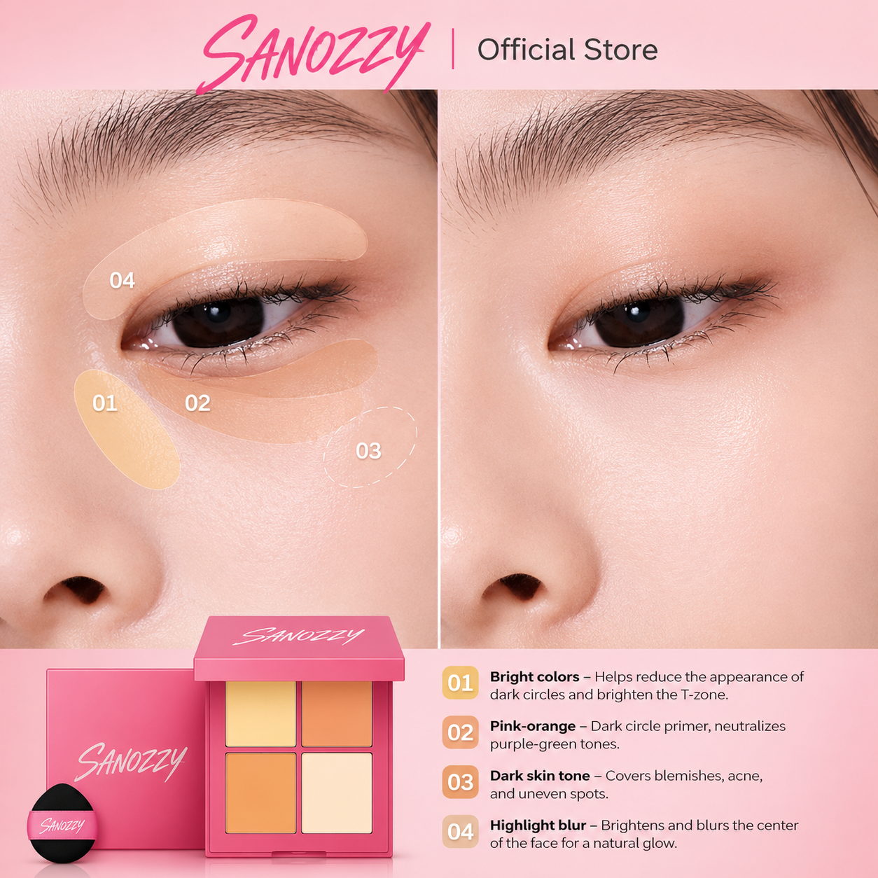 Color Correcting Concealer Palette