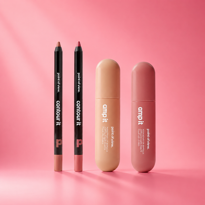 Amp (K)It by Point of View Beauty: Lip Liner + Gloss Bundle