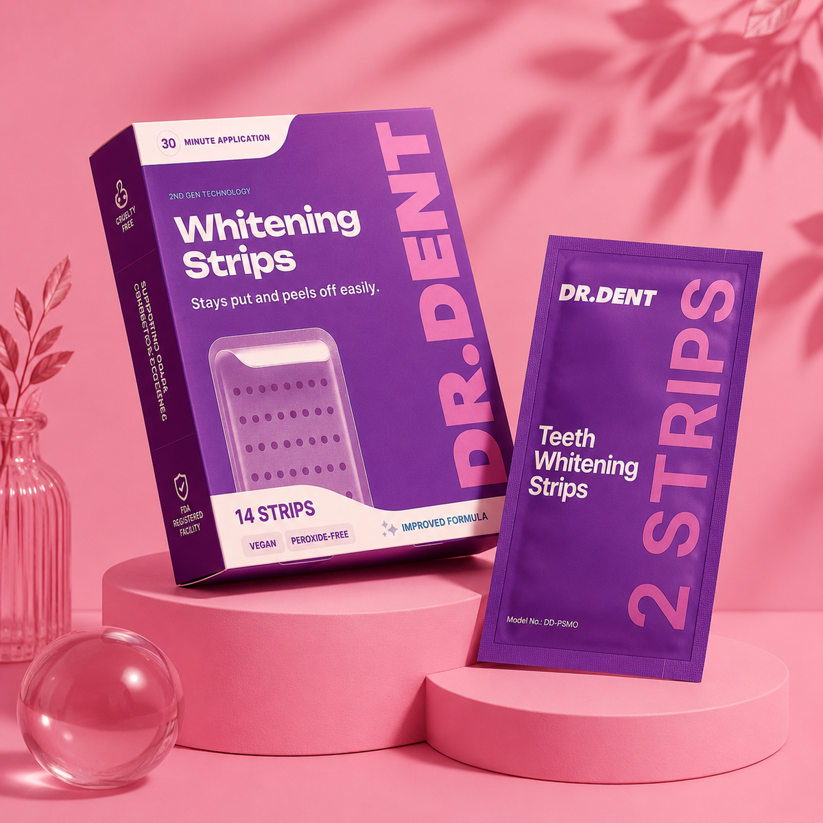 DRDENT Purple Teeth Whitening Strips