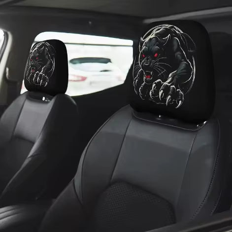 Graphic Car Headrest Cover