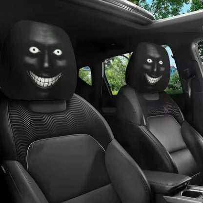 Graphic Car Headrest Cover