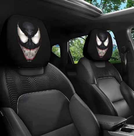 Graphic Car Headrest Cover