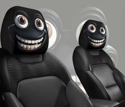 Graphic Car Headrest Cover