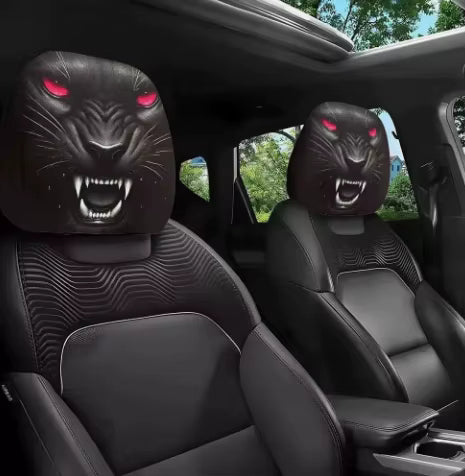Graphic Car Headrest Cover
