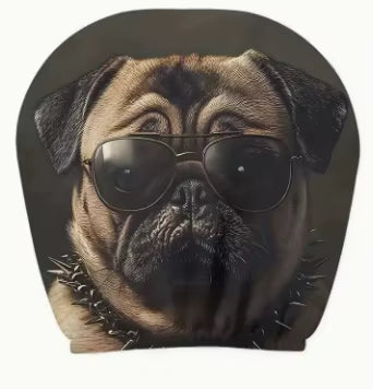 Graphic Car Headrest Cover