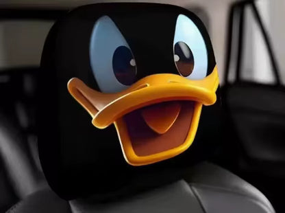 Graphic Car Headrest Cover