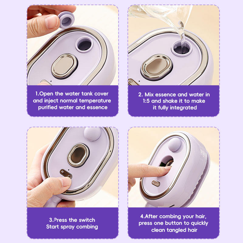 Electric Vibration Spray Atomizing Plastic Air Cushion Comb Hair Smoothing Anti-static Massage Essential Oil Care Head Spa - Buy  Product on Alibaba.com