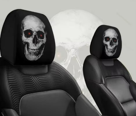 Graphic Car Headrest Cover