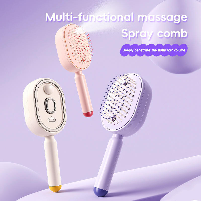 Electric Vibration Spray Atomizing Plastic Air Cushion Comb Hair Smoothing Anti-static Massage Essential Oil Care Head Spa - Buy  Product on Alibaba.com