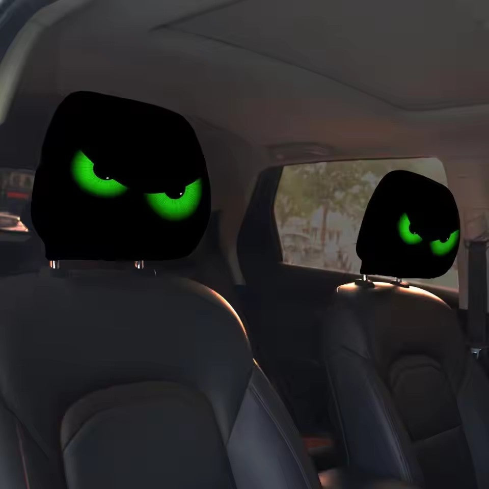 Car Headrest Cover Decor Big-eyed Cartoon