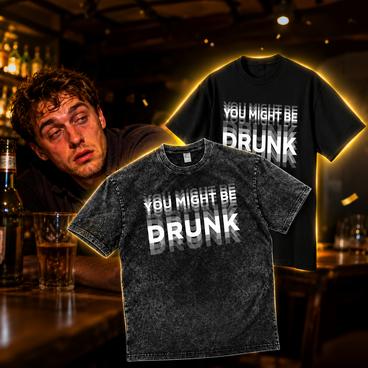 Funny Crew Neck Cotton Tee