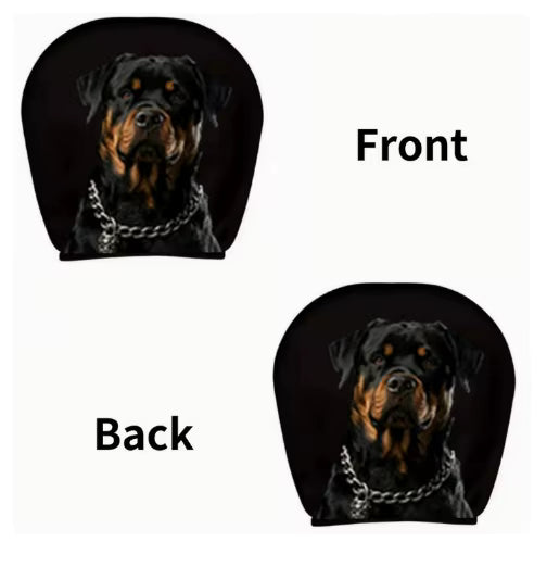 Graphic Car Headrest Cover
