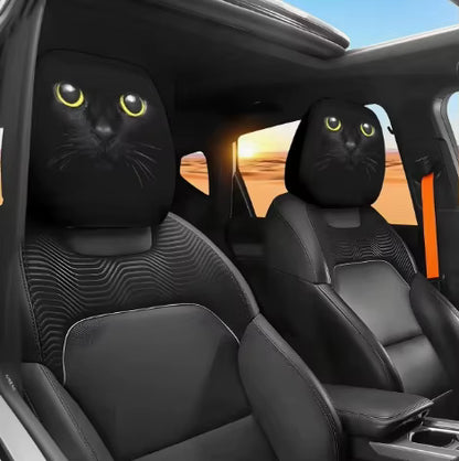 Graphic Car Headrest Cover