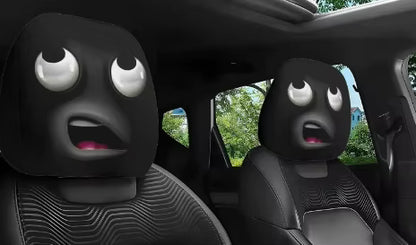Graphic Car Headrest Cover