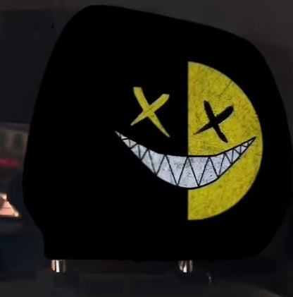 Graphic Car Headrest Cover