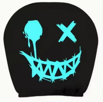 Graphic Car Headrest Cover