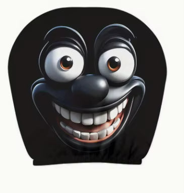 Graphic Car Headrest Cover