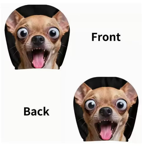 Graphic Car Headrest Cover