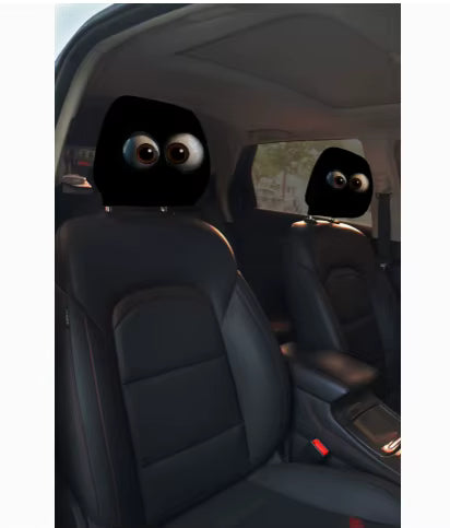Graphic Car Headrest Cover