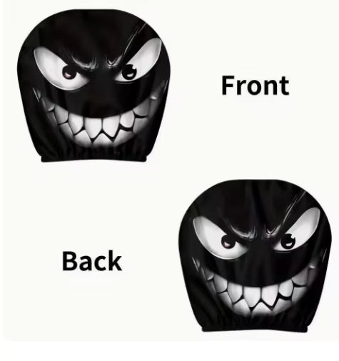 Graphic Car Headrest Cover