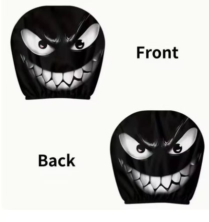 Graphic Car Headrest Cover