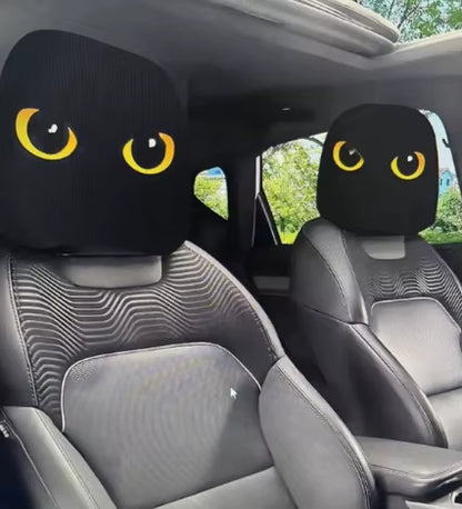 Graphic Car Headrest Cover