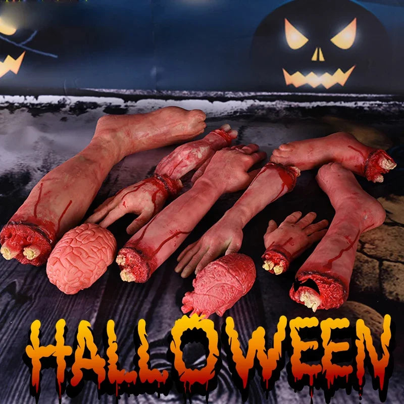 Bloody Severed Hand Prop – Realistic Halloween Decoration