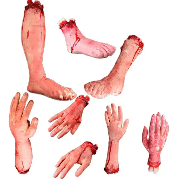 Bloody Severed Hand Prop – Realistic Halloween Decoration