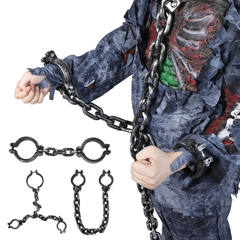 Halloween Fake Chains Set – Haunted House Horror Decoration