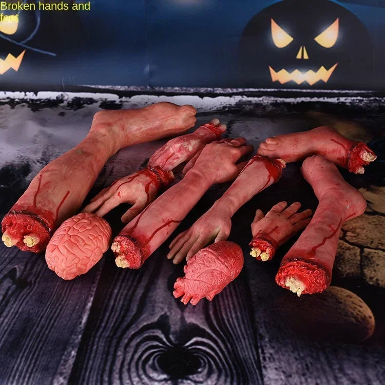 Bloody Severed Hand Prop – Realistic Halloween Decoration