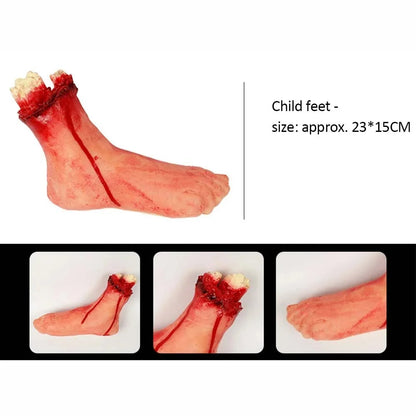 Bloody Severed Hand Prop – Realistic Halloween Decoration