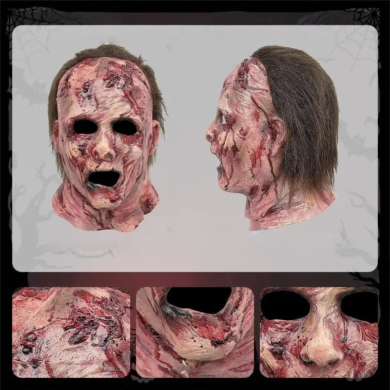 Realistic Bloody Clown Silicone Mask – Scary Halloween Costume