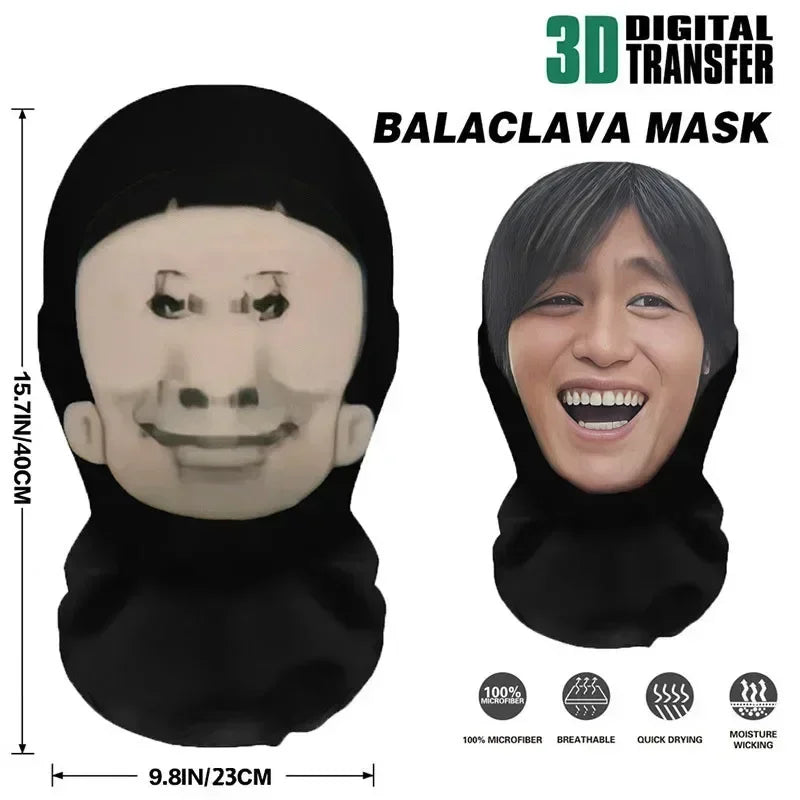 3D Realistic Full Face Mask – Funny Halloween Cosplay