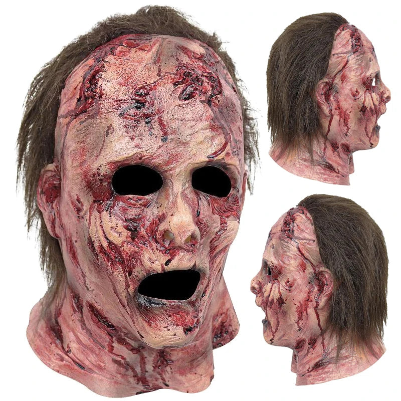 Realistic Bloody Clown Silicone Mask – Scary Halloween Costume