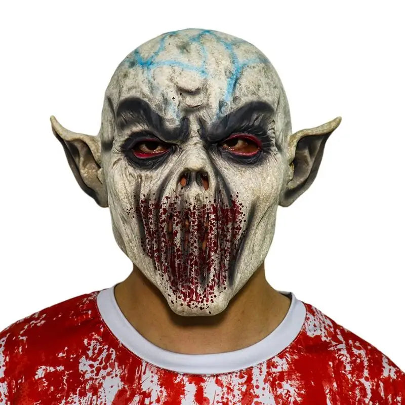 Halloween Silicone Mask Realistic Scary Clown Bloody Masks Party Masquerade Headgear Head Mask Haunted House Cosplay Decor Prop - AliExpress 15