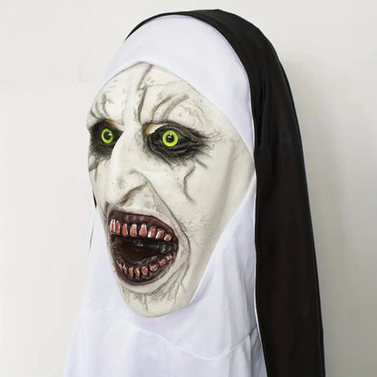 Bloody Scary Nun Mask – Horror Halloween Costume