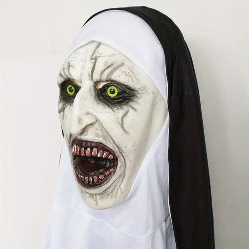 Bloody Scary Nun Mask – Horror Halloween Costume
