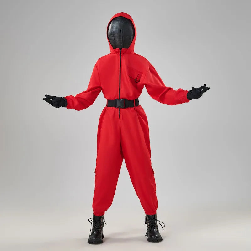 Red Guard Costume Set – Halloween Cosplay Outfit with Mask