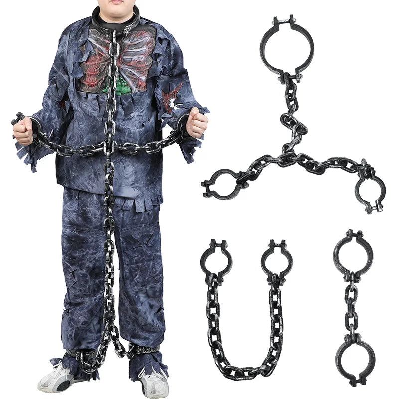 Halloween Fake Chains Set – Haunted House Horror Decoration