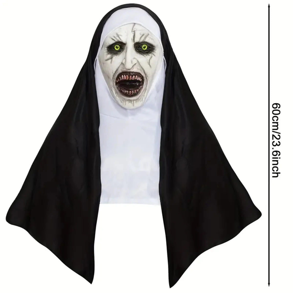 Bloody Scary Nun Mask – Horror Halloween Costume