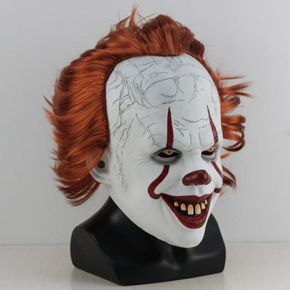 Creepy Evil Clown Mask – Horror Halloween Latex Costume