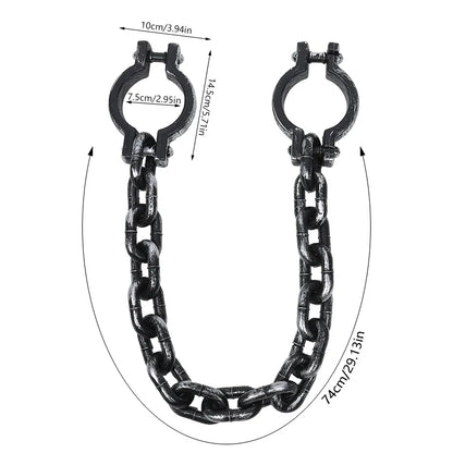 Halloween Fake Chains Set – Haunted House Horror Decoration