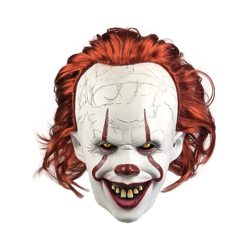 Creepy Evil Clown Mask – Horror Halloween Latex Costume