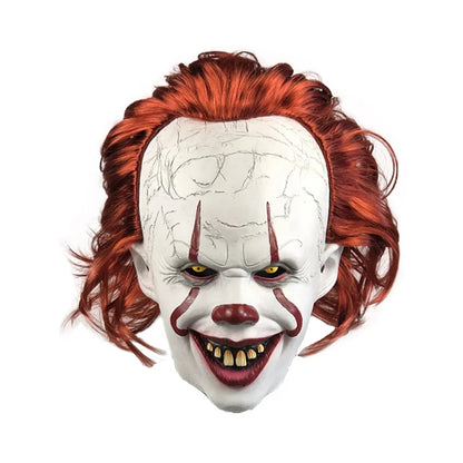 Creepy Evil Clown Mask – Horror Halloween Latex Costume